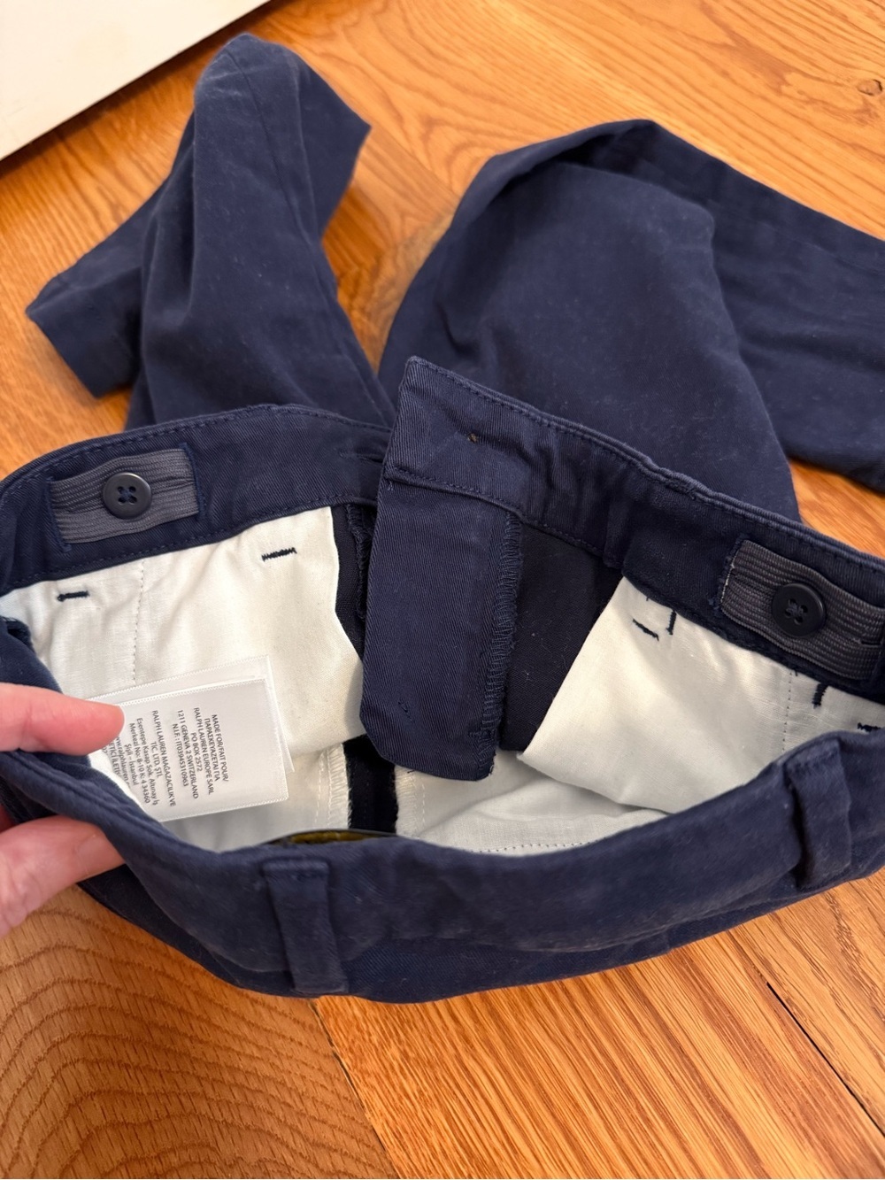 Polo Ralph Lauren Toddler Boy Navy Chino Pants size 4/4T - Picture 7 of 9